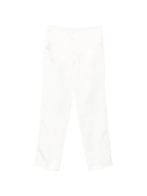 TOTEME raw hem trousers White 262WRB0358FB0623047