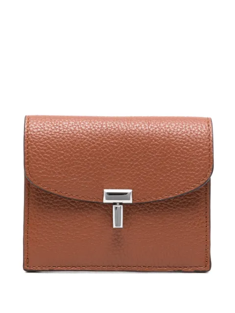 TOTEME T-lock grained cardholder Brown 261WAM0042LE0030365