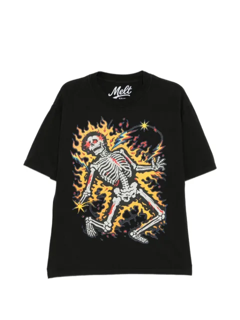 Melt printed T-shirt Black MS5143BLACK