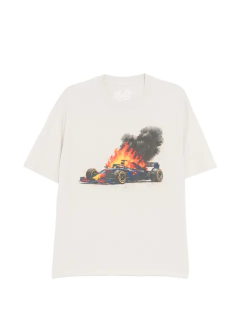 Melt printed T-shirt Neutrals MS5159WHITE