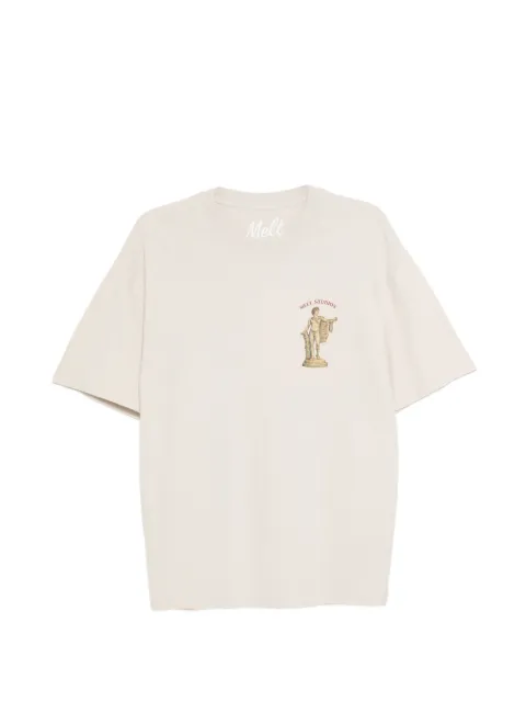 Melt graphic-print T-shirt Neutrals MS5161WHITE