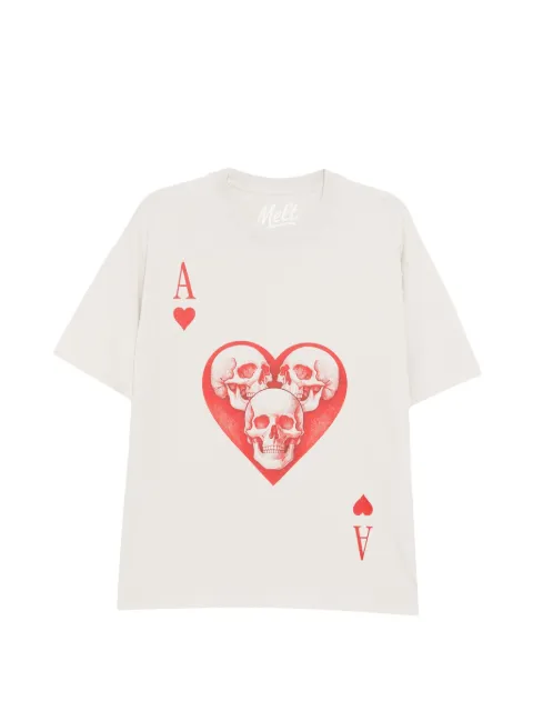 Melt printed T-shirt Neutrals MS5154WHITE