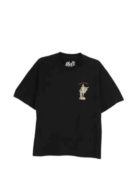 Melt crew neck T-shirt Black MS5148BLACK