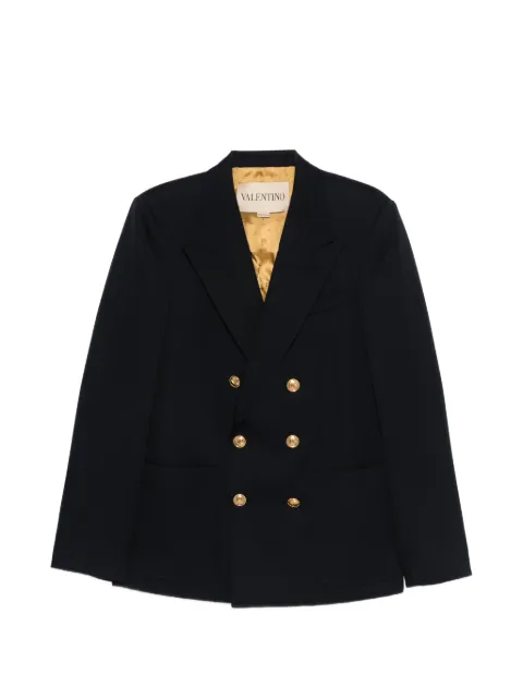 Valentino Garavani double-breasted wool coat Blue VCEI818JM
