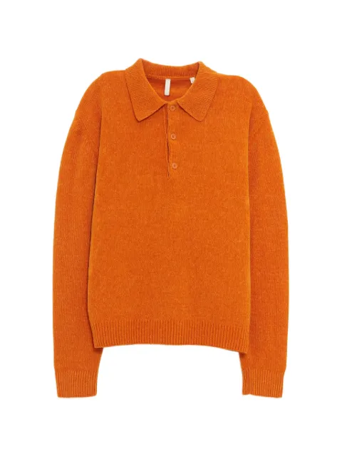 Sunflower Chenile half-button polo shirt Orange 3078