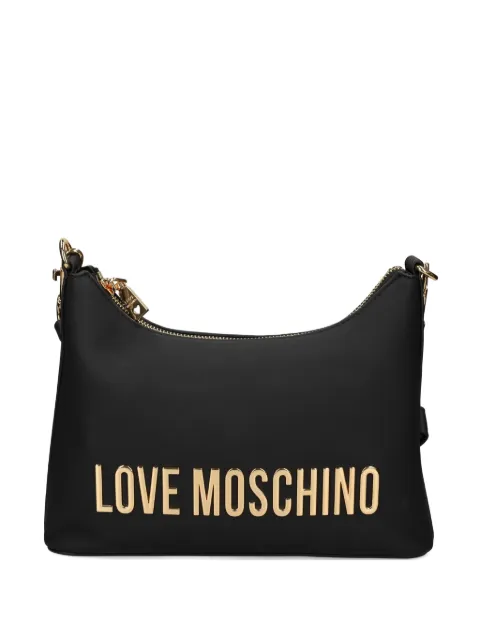 Love Moschino logo-embellishment shoulder bag Black JC4025PP1O