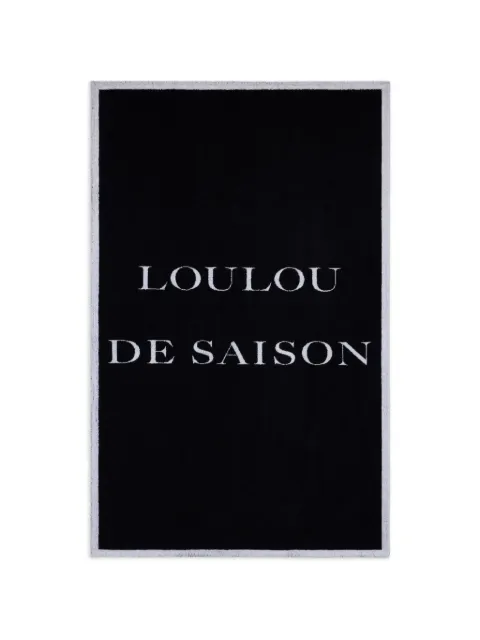 LouLou de Saison printed towel Black LANAO