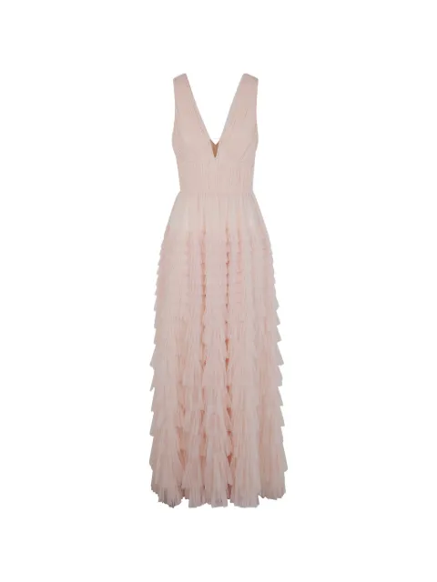 TWINSET long pleated tulle dress Pink 261TP208A