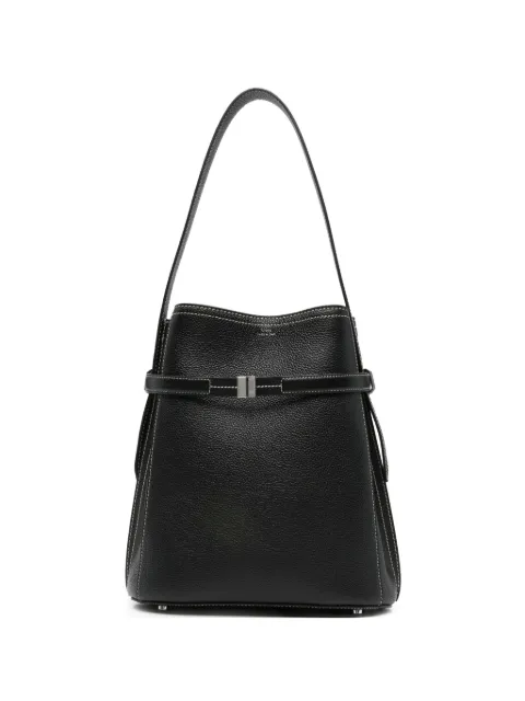 TOTEME belted grained-leather bucket bag black Black 262WAL0048LE0030001