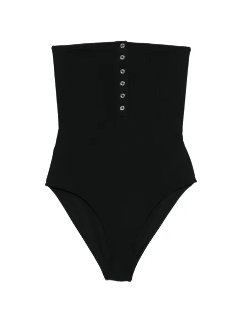 TOTEME ribbed strapless swimsuit Black 262WRW0063FB0638001
