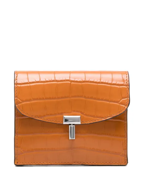 TOTEME t-lock embossed cardholder Orange 251WAM0042LE0076366
