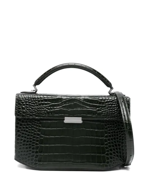 TOTEME Clip croco-embossed top handle bad Green 262WAL0125LE0076136