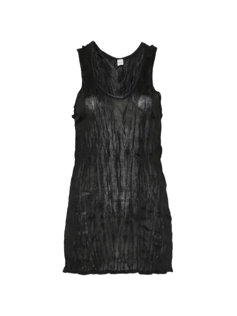 TOTEME crinkled tank top Black 262WRT0724YA0244001