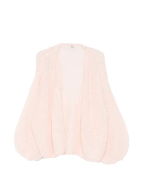 TOTEME balloon-sleeve cardigan Pink 252WRT0465YA0160358