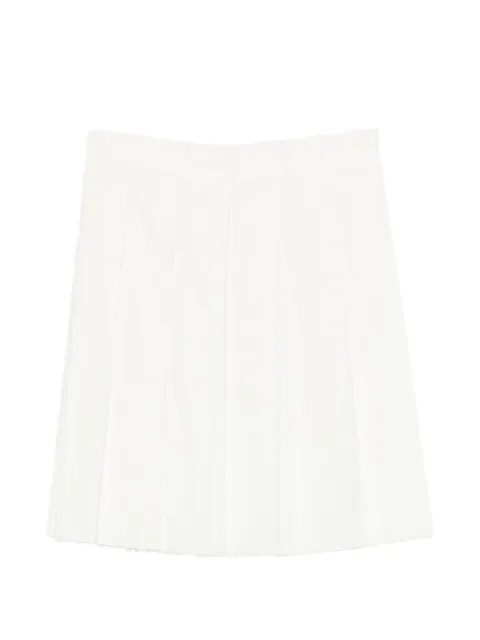 TOTEME beaded pleated mini skirt White 262WRB0402FB0490047