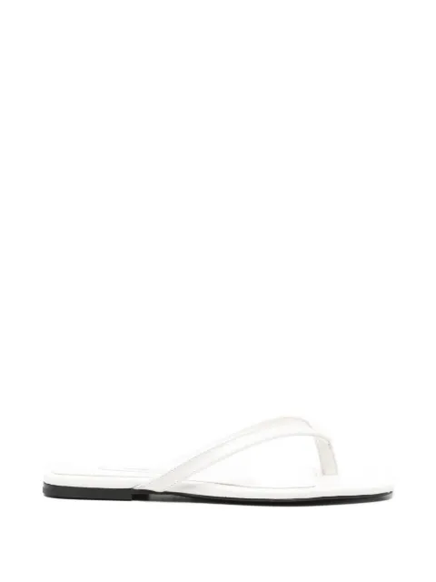 TOTEME croc-embossed flat sandals Neutrals 243WAS4557LE0076059
