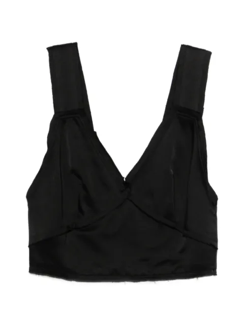 TOTEME cropped satin camisole Black 262WRT0673FB0526001