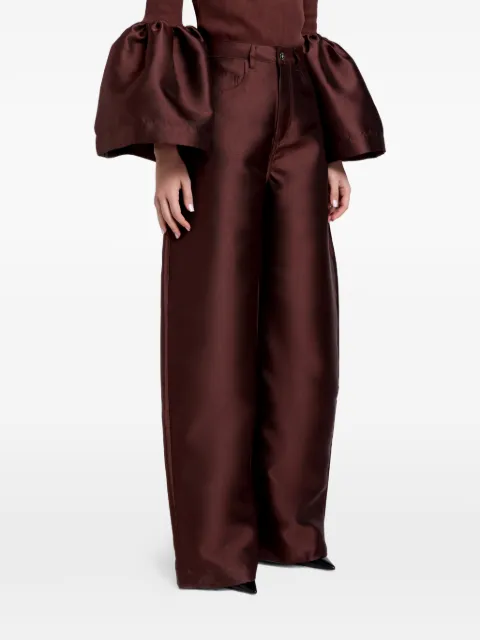 Marques'Almeida belt-loops wide-leg trousers Brown RST26TR0014MKBRB