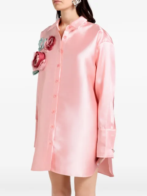 Marques'Almeida floral-appliqué shirt Pink RST26TP0250MKPKP