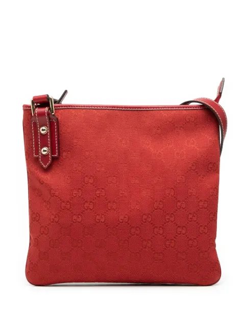 Gucci Pre-Owned 2000-2015 GG Canvas crossbody bag Red ONB4FEI4ATQ6HKZ5