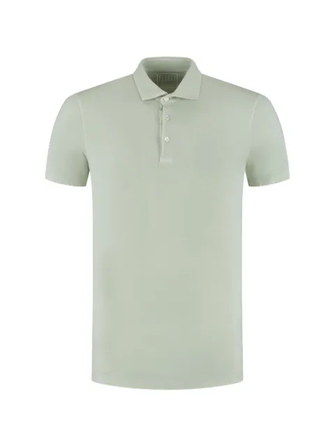 Fedeli short-sleeve polo shirt Green TUD001