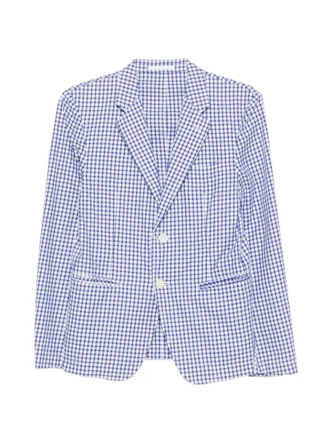 Comme des Garçons Homme checked blazer Blue HOLACDG110A