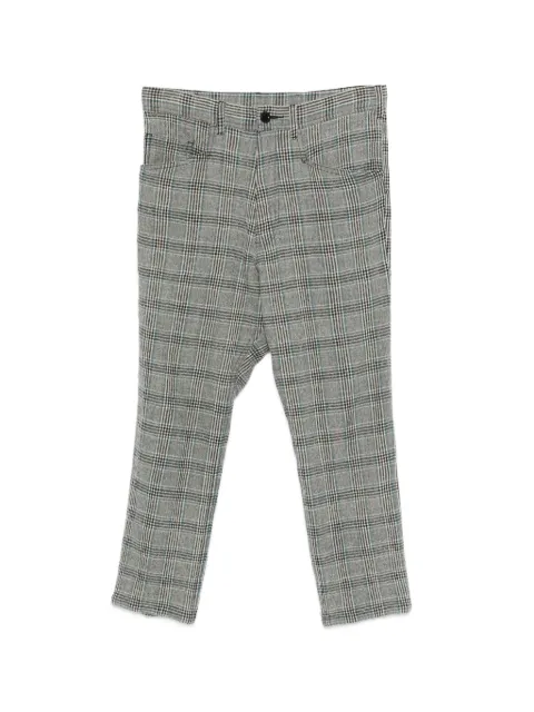 Yohji Yamamoto Pre-Owned tartan trousers Grey HOLAYY108