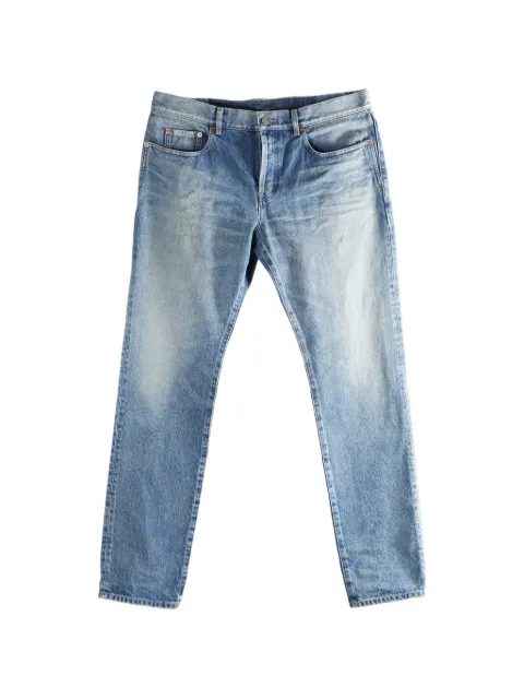 Saint Laurent logo-patch belt-loop jeans Blue 842995Y11CA
