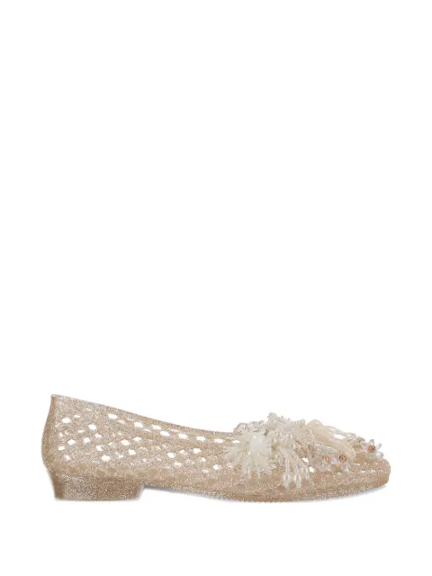 HEAVENLY JELLY bead-embellished ballet flats Neutrals HJ25PSALST01GD01GOLD