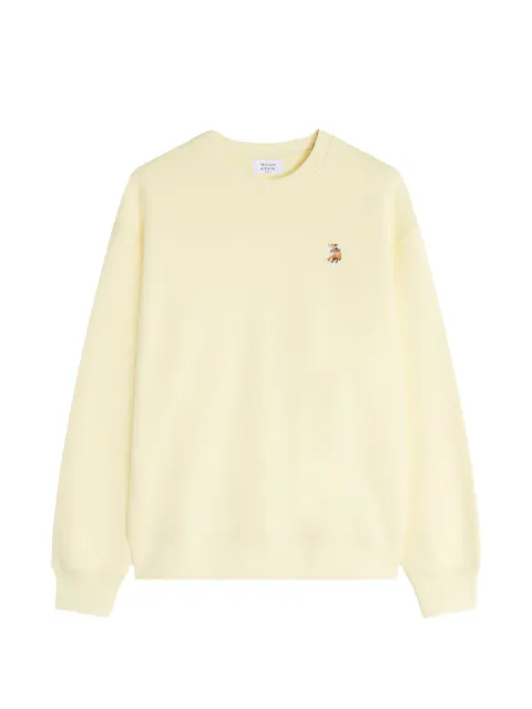 Maison Kitsuné embroidered sweatshirt Yellow QM00301KM0341