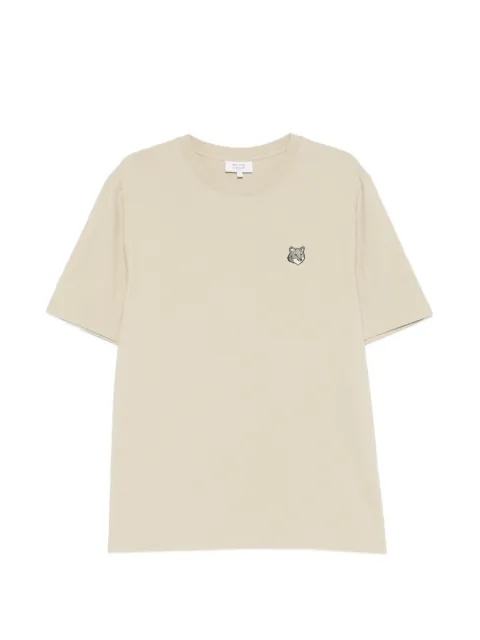 Maison Kitsuné Fox-head T-shirt Neutrals PM00108KJ7025