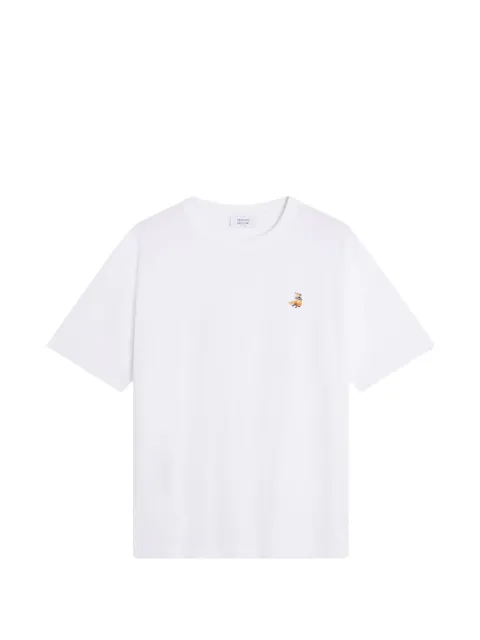 Maison Kitsuné embroidered T-shirt White QM00102KJ7026