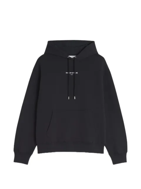 Maison Kitsuné logo hoodie Black QM00700KM0341