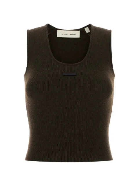 FEAR OF GOD ESSENTIALS ribbed tank top Brown 192H0259242FW