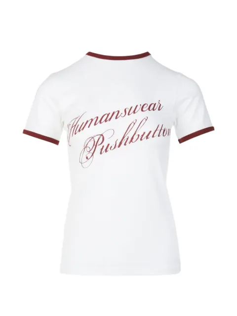 pushBUTTON short-sleeve T-shirt White PB2530619W