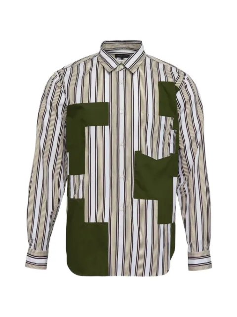 Comme des Garçons Homme Plus striped-pattern shirt White PPB007