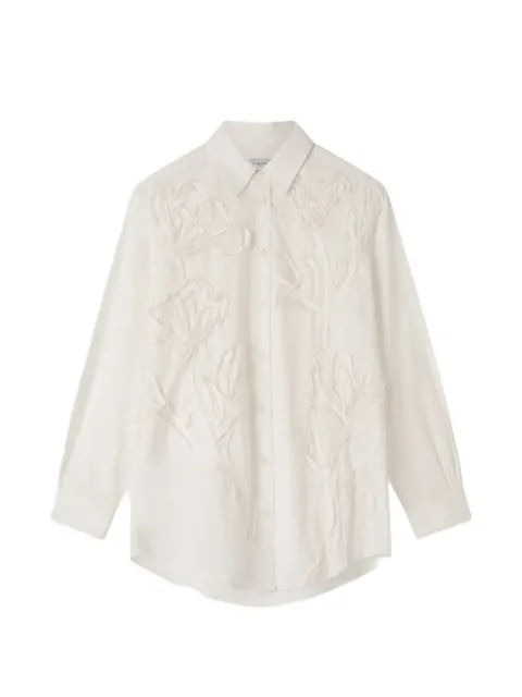 Lee Mathews Monty floral shirt White M2504TO196