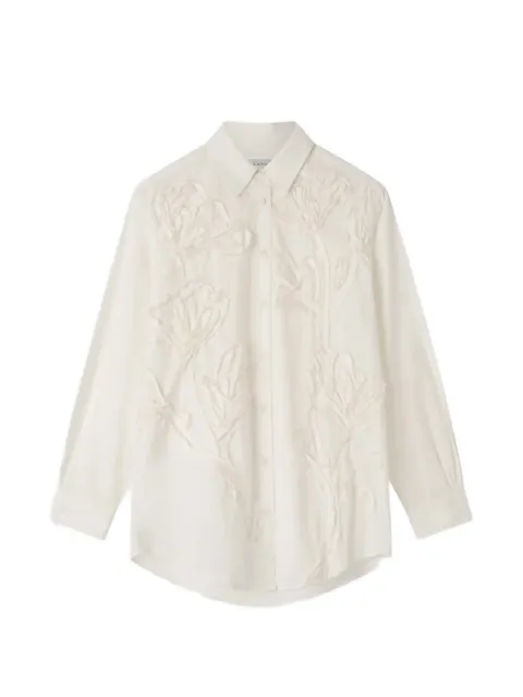 Lee Mathews Monty floral shirt Neutrals M2504TO196