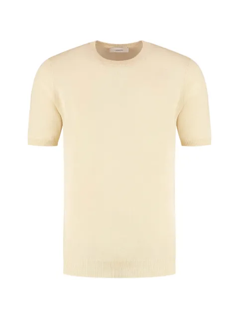 Lardini short-sleeve crew-neck sweater Neutrals PALMMC76PA66022