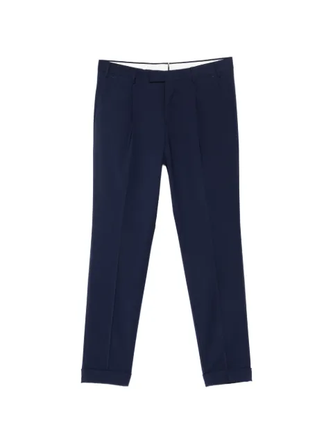 PT Torino Traveller pleat cuffed trousers Blue COASMAZA0CL1PO35