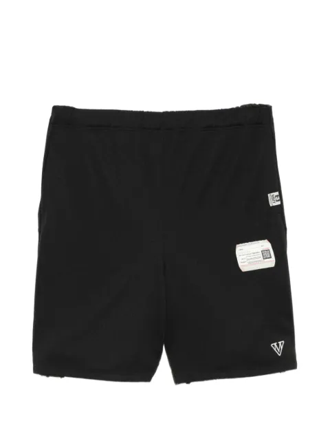 Maison MIHARA YASUHIRO logo-embroidered shorts Black A16SP573