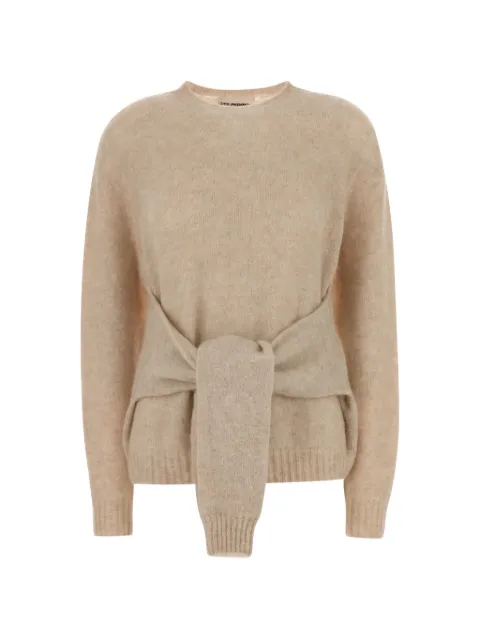 DES PHEMMES tie-waist sweater Neutrals D731KL