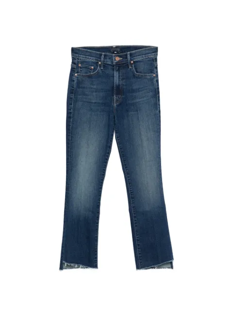 MOTHER The Insider Crop Step Fray frayed-hem jeans Blue 11572104THEINSIDERCROPSTEPFRAY