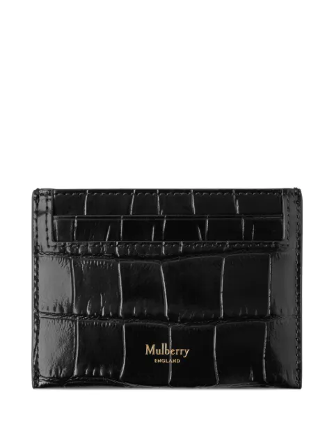 Mulberry embossed-leather card holder Black RL8748641