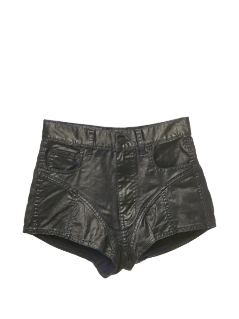 Thierry Mugler Pre-Owned belt-loop pocket shorts Blue 1250992