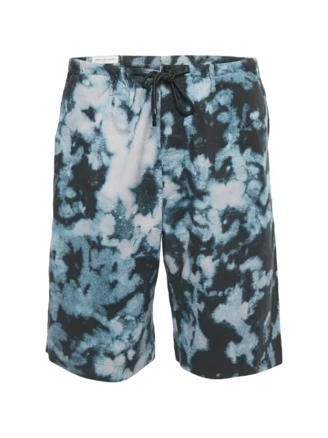 Dries Van Noten Pre-Owned abstract-print drawstring-fastening shorts Blue 1244005