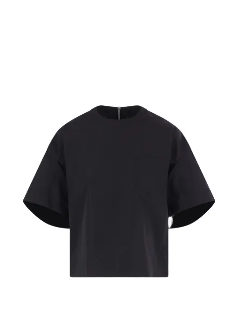 sacai pocket zip T-shirt Black 2608396