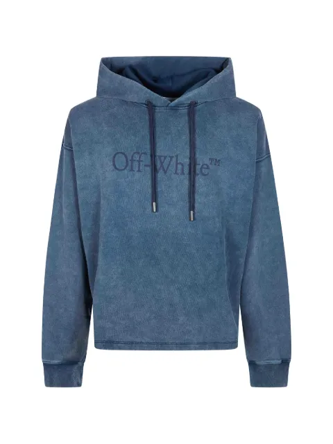 Off-White logo hoodie Blue 44MBB12MS26F003401