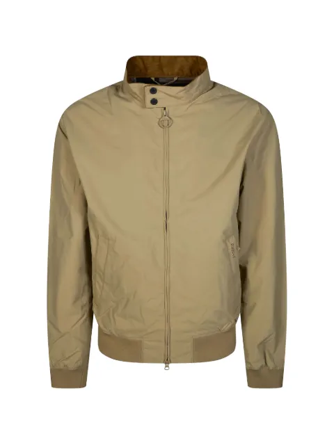 Barbour Royston button zip bomber jacket Neutrals MCA0412