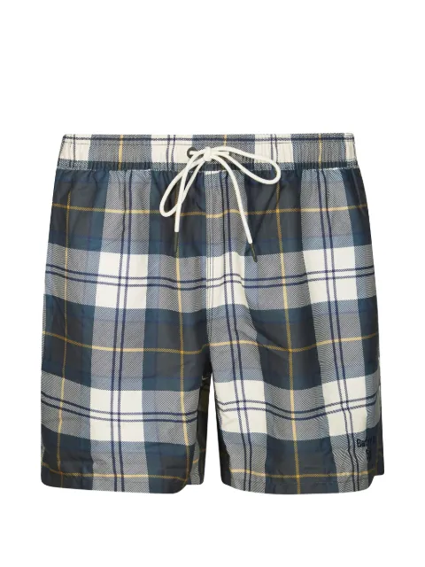 Barbour Tartan swim shorts Blue MSW0065